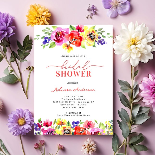 Invitación Moda Bridal Bridal Floral Bridal (Subido por el creador)