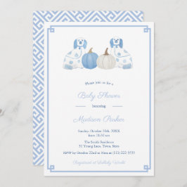 Invitación Moda Chinoiserie Pumpkins otoño Fiesta Baby Shower
