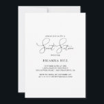 Invitación Moda clásica dulce Minimalista 16 cumpleaños<br><div class="desc">Esta elegante moda minimalista dulce invitación a la fiesta de 16 cumpleaños es perfecta para un cumpleaños rústico. El diseño,  sencillo y elegante,  presenta una tipografía de escritura clásica y elegante en blanco y negro.</div>