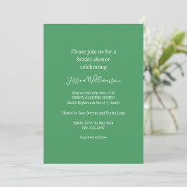 Invitación Moda clásica Minimalista simple ducha de novia ver