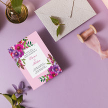 Moda Colorful Watercolor Flores Boda de verano