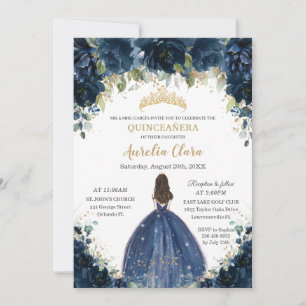 Invitación Moda Corona de la Marina de Quinceañera