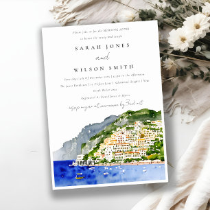 Invitación Moda Costa Amalfitana Paisaje italiano Después de 
