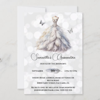 Invitación Moda de baile de fantasía de la princesa de invier