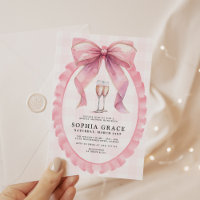 Moda de barro rosado Coquette Bridal Shower