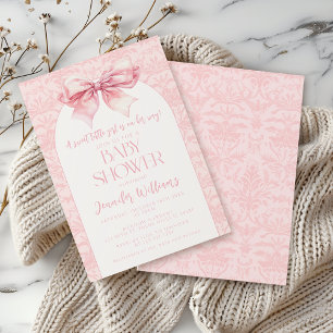 Invitación Moda de boho lindo color de rosa de la cabeza de l