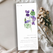 Moda de bonito Monograma Violeta Boda de Bunch Flo