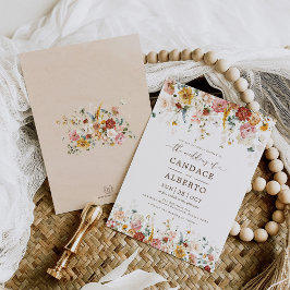 Invitación Moda de cabaña Boda de flores del jardín botánico