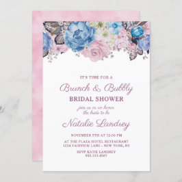 Invitación Moda de encanto parisino Brunch & Bubbly Bridal Sh