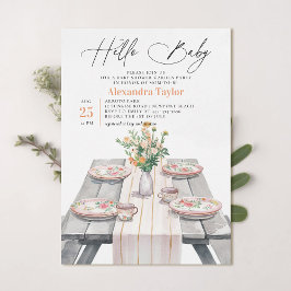 Invitación Moda de flores silvestres en el jardín de verano B