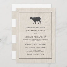 Moda de granjas | Madera blanca con Boda de vaca