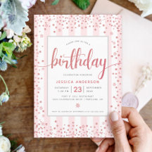 Moda de guión purpurina de oro rosa rosa rosa rosa