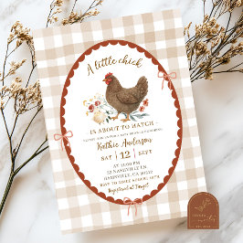 Invitación Moda de Ilustracion con mano rápida Baby Shower