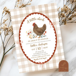 Invitación Moda de Ilustracion con mano rápida Baby Shower