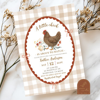 Invitación Moda de Ilustracion con mano rápida Baby Shower