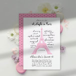 Invitación Moda de la nube mundial de la Torre Eiffel Rosa de<br><div class="desc">¡Presentamos una moda y dulce invitación a París Sweet 16 para un chica que ama las palabras y la ciudad de las luces! El diseño muestra una estilizada Torre Eiffel de rosa chillón, en una nube de palabras que describen París: glamuroso, moda, elegante, cosmopolita, sofisticado y mucho más. Perfecto para...</div>