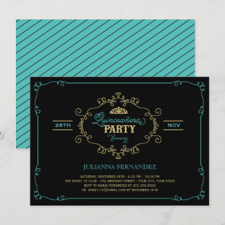 Invitación Moda de la Vintage florece fiesta de cumpleaños Qu