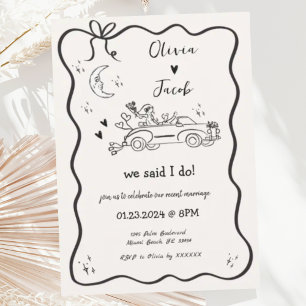 Invitación Moda De Onda De Moda De Moda De Moda, Nos Echamos