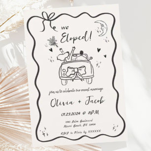 Invitación Moda De Onda De Moda De Moda De Moda, Nos Echamos