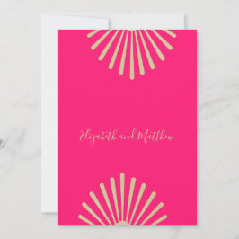 Invitación Moda de oro rosado de estilo indio Invita Boda asu