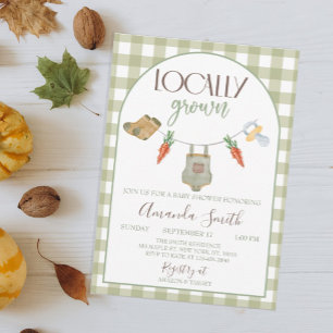 Invitación Moda de país Tema de Baby Shower de crecimiento lo