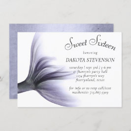 Invitación Moda de Sirena | Dusty Lavender Morado Sweet 16