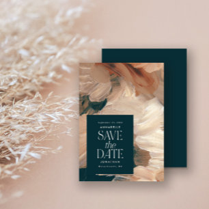 Invitación Moda de terracota verde azulada moderna pintada en