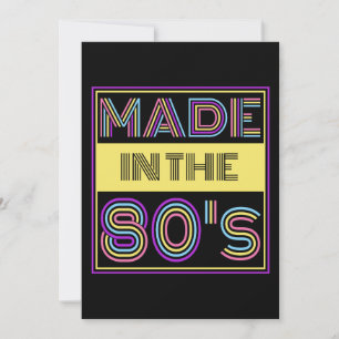 INVITACIÓN MODA DE TIPOGRAFÍA HECHA EN LOS 80