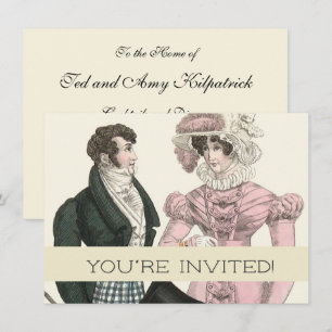 Invitación Moda de una mujer Boda de 1823