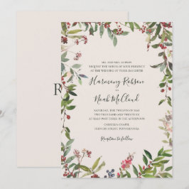 Invitación Moda de vacaciones Botánica | Invitat Boda de Cham