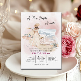 Invitación Moda de verano "Un nuevo capítulo espera" ducha de