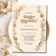 Moda de Wildflower Boho Baby Shower