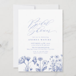 Invitación Moda del Boho de Flores Silvestres Ducha nupcial