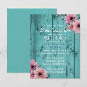Invitación Moda del país Nochebuena  Ducha de matrimonio Verd