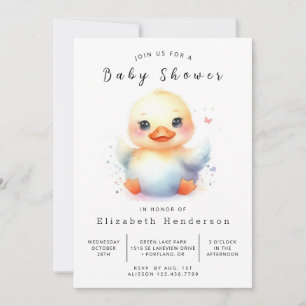 Invitación Moda Digital Duck Baby Shower