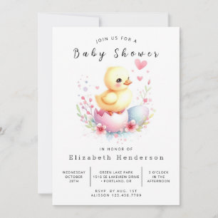 Invitación Moda Digital Duck Baby Shower