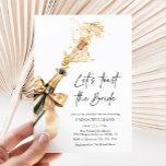 Invitación Moda Elegante Champagne Toast Bridal Shower<br><div class="desc">Eleva tu ducha nupcial con nuestra impresionante Moda Elegante Champagne Let's Toast Bridal Shower Invitation. Esta invitación personifica la sofisticación y el encanto, invitando a los huéspedes a unirse a la celebración del viaje de la futura novia a la felicidad de matrimonio. Con su diseño elegante con copas de champán...</div>