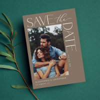 Moda Elegante Foto de Mod Save the Date 2 Taupe