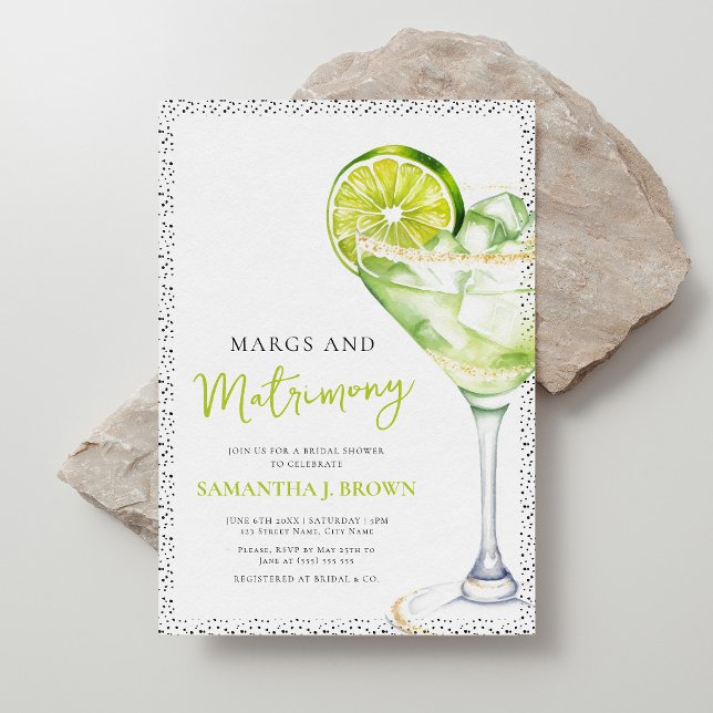 Invitación Moda Elegante Margs y Matrimonia Ducha Bridal (Subido por el creador)
