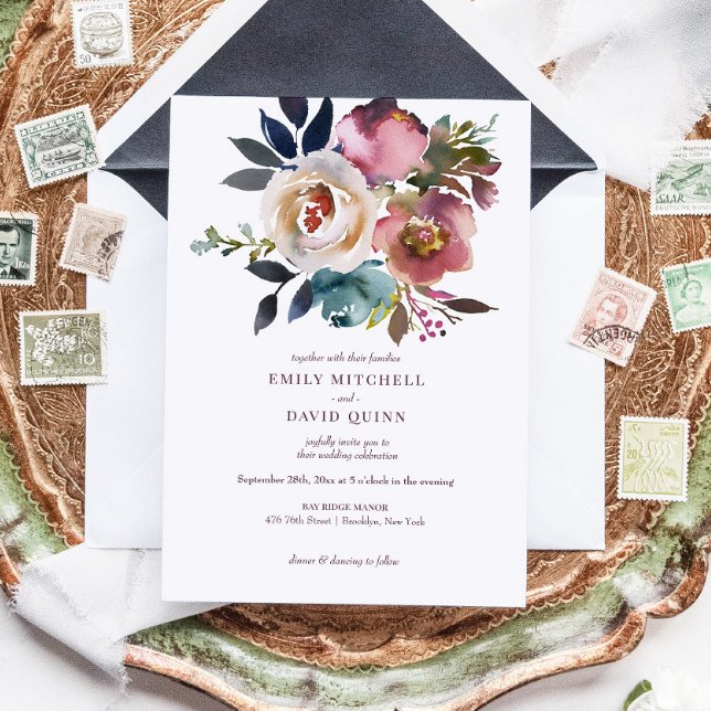 Invitación Moda elegante Rosa romántico Boda (Subido por el creador)