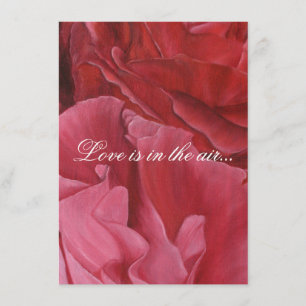 Invitación Moda elegante rosas rojas invita a la boda