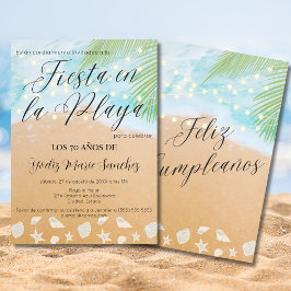 Invitación Moda Española de Playa Palm Encende Fiesta de Cump