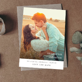 Invitación Moda Estilo Mod Photo Save the Date