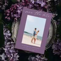 Moda Estilo Mod Photo Save the Date 3 - Purple