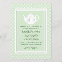 Moda| Fiesta de té Baby Shower de Teapot Blanco