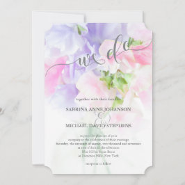 Invitación Moda FLORAL BODA PÁGINAS DULCES