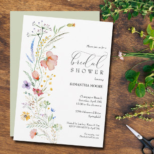 Invitación Moda Floral Bridal Shower