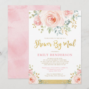 Invitación Moda Floral Bridal Shower Por Fiesta De Cuarentena
