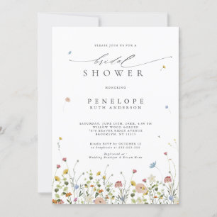 Invitación Moda floral de primavera con flores