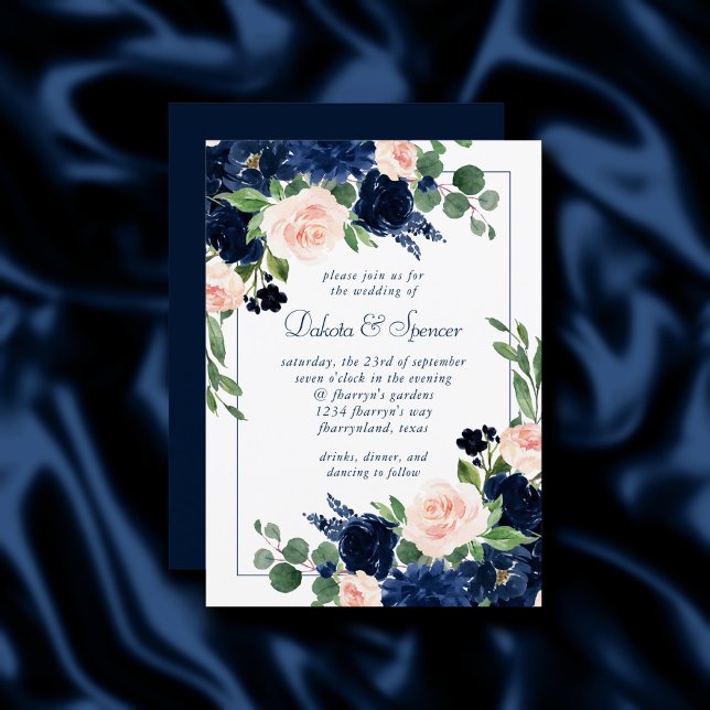 Invitación Moda florece | Romántico Boda de tramas de la Mari (Subido por el creador)